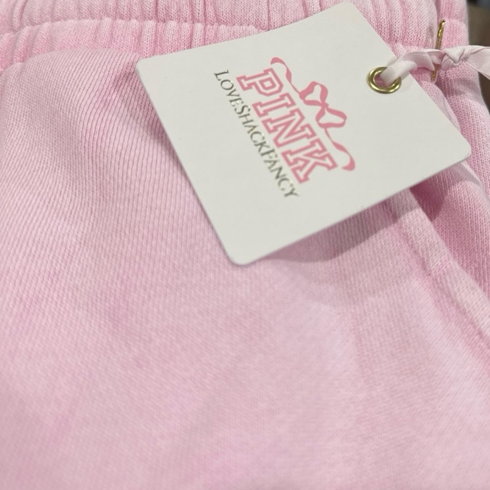 LoveShackFancy x Victoria’s Secret Lounge Pants – Lollipop Pink (Size L)